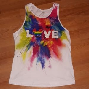 PRIDE! Disney rainbow love tank